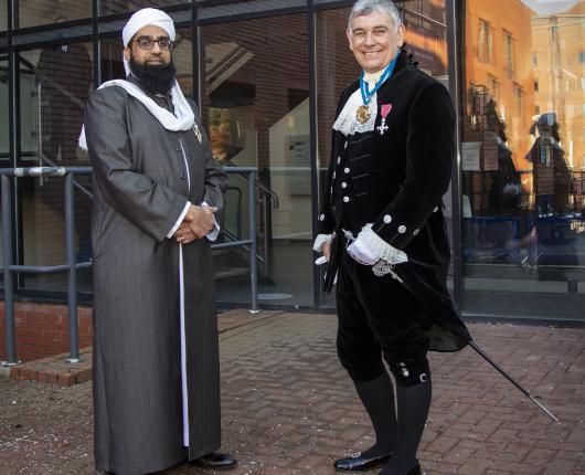 Ian alongside Yasin Patel who he appointed Imam to the High Sheriff