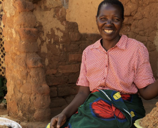 Malawian woman smiling 