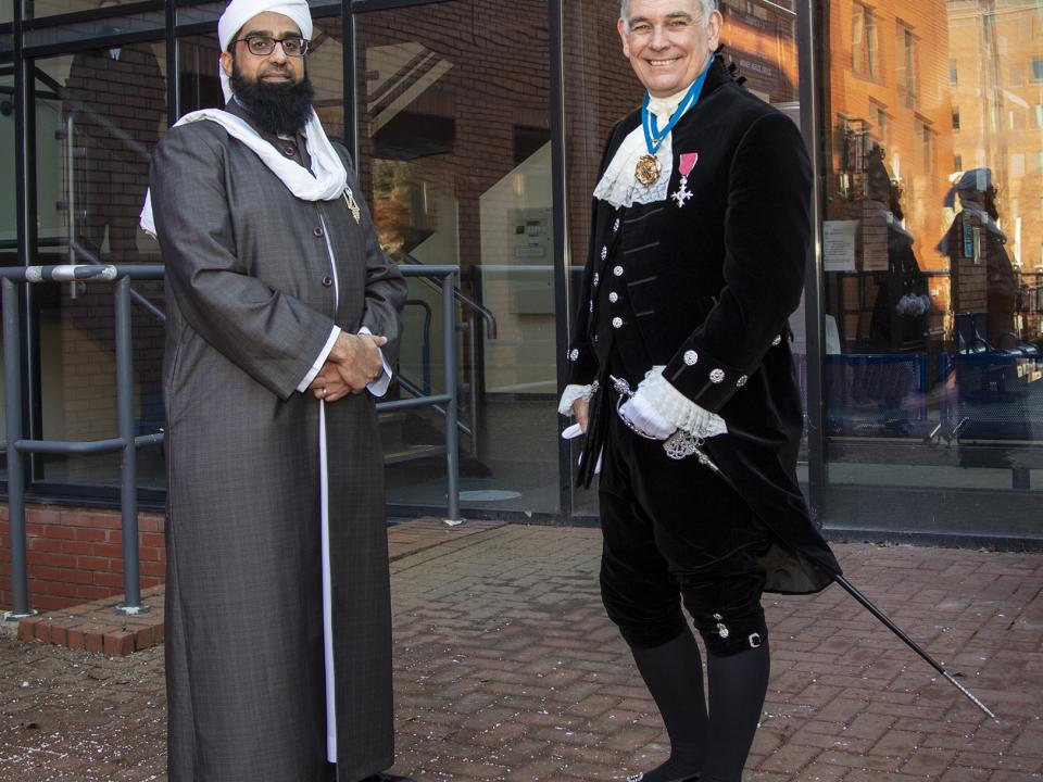 Ian alongside Yasin Patel who he appointed Imam to the High Sheriff