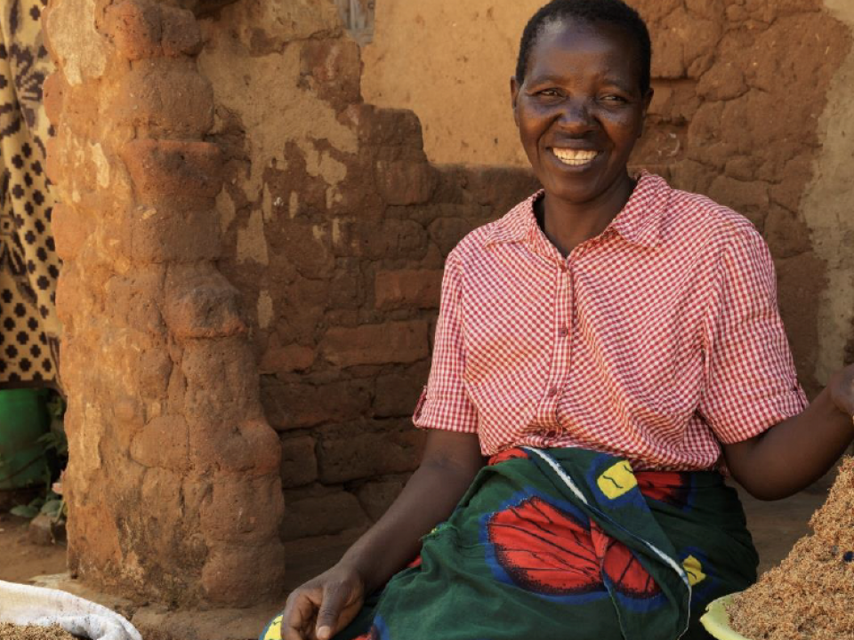 Malawian woman smiling